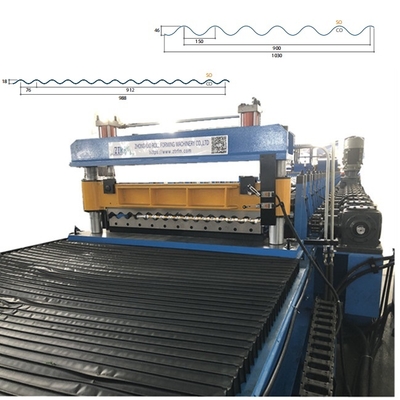 금속 지붕 굴곡 판 롤링 형성 기계