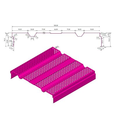 음향 장벽 패널 프로필 롤링 형성 기계